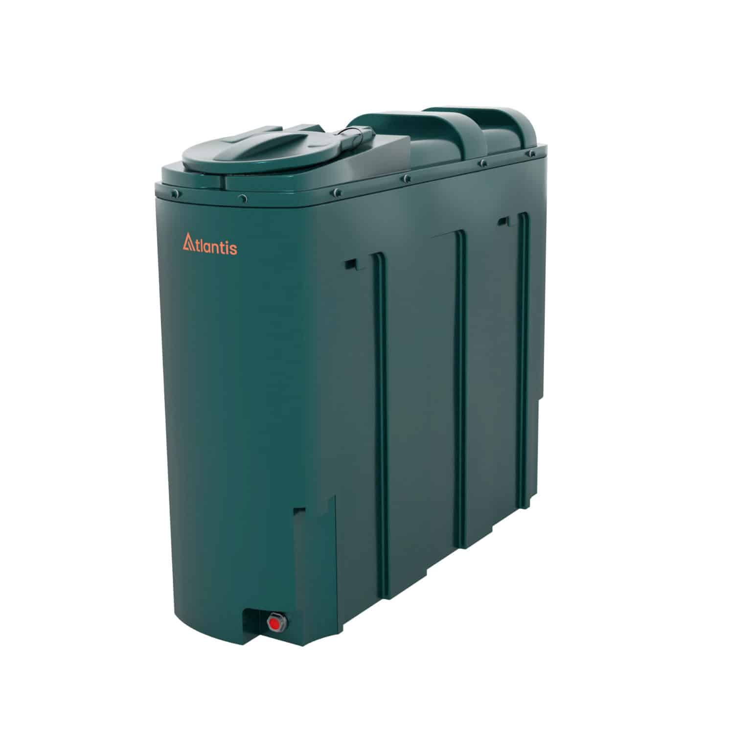 Atlantis 1000 litre slimline bunded plastic oil tank