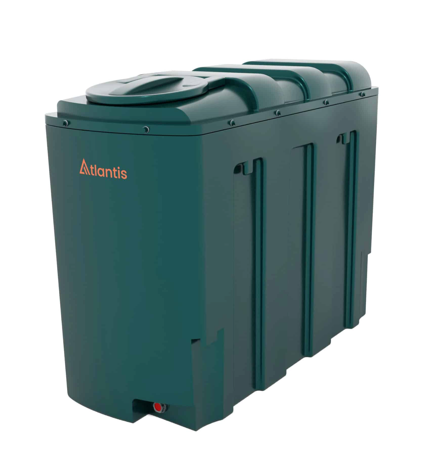 Atlantis 1750 Litre Slimline Plastic Bunded Oil Tank